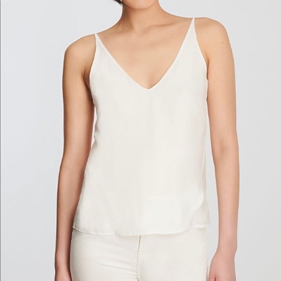 new J Brand White Silk Sheer Camisole US XS - Picture 1 of 8